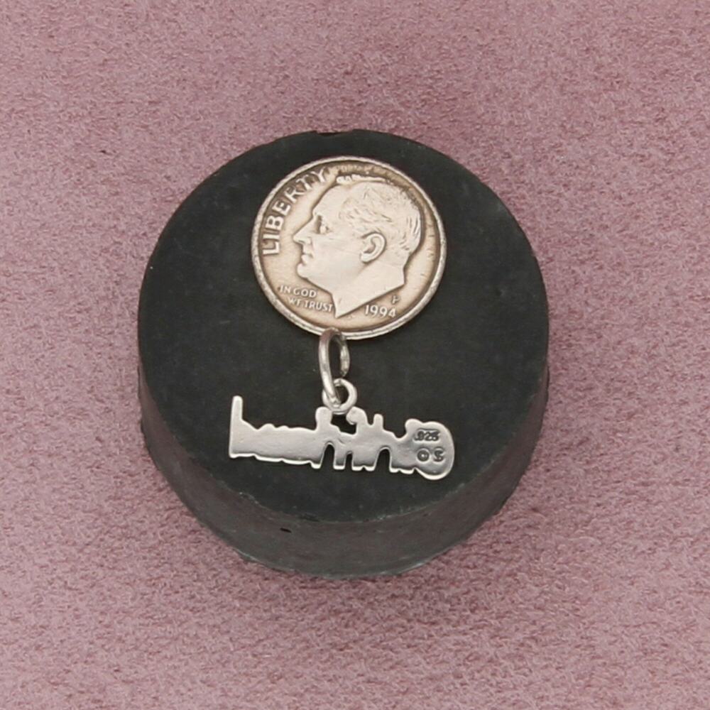 sterling silver girlfriend charm pendant - Picture 2 of 3